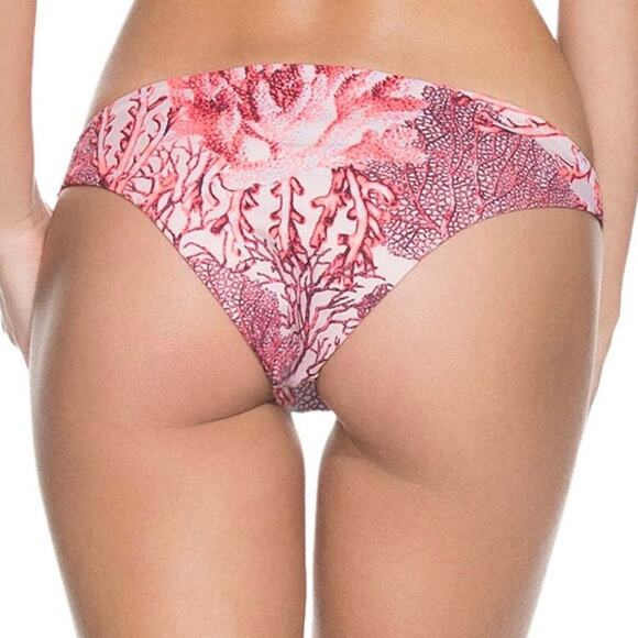 Maaji Flowery Knots Split Tab Side Hipster Bikini Bottom Size Medium - Picture 8 of 13